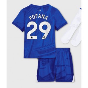 Chelsea Wesley Fofana #29 Hemmaställ Barn 2025-26 Kortärmad (+ Korta byxor)